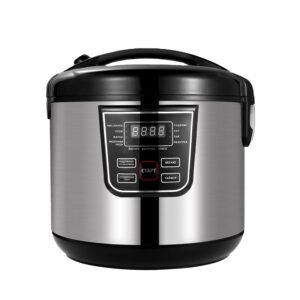 220V Big 5l Heating Plate LED Display Digital Stainless Steel case Automatic Rice Cooker Electric