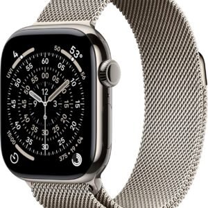 Apple Watch Series 11 GPS + Cellular 42mm Smartwatch with Natural Titanium Case