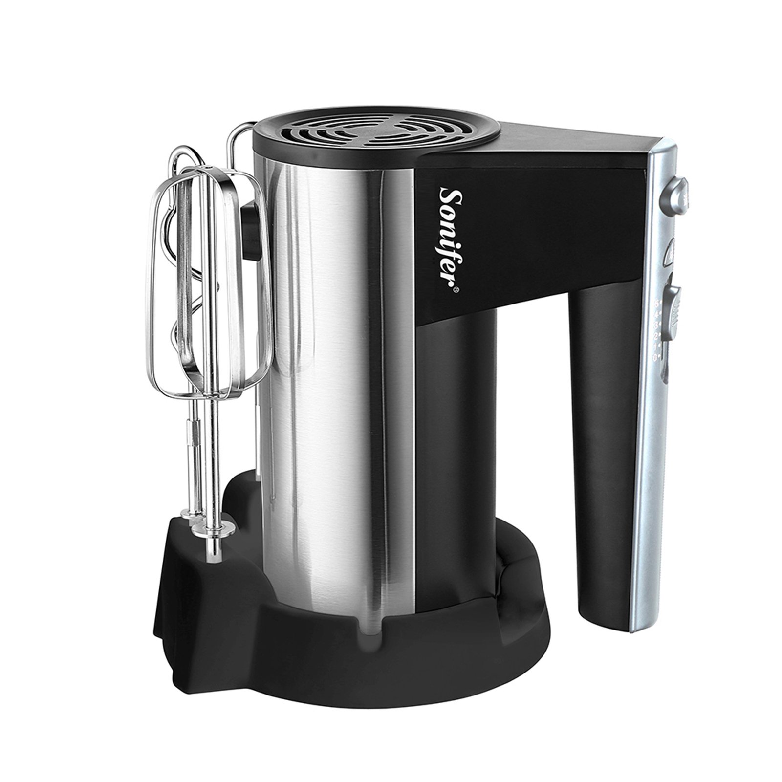 Mixer 300w With Holder Egg Dough Hook Beater 5 Speed Control Electric Cake Hand Mixer
