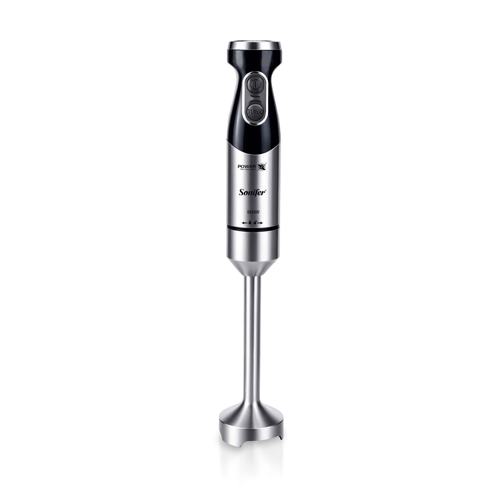 Hand Blender 600W 15000RPM DC Copper Motor 304 Stainless Steel Blade Ergonomic Handle for Kitchen