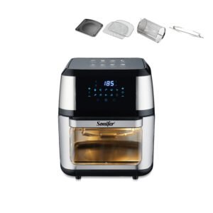 1800W 12L Large Capacity Multifunctional Automatic Digital Touch Screen Smart Menu Air Fryer