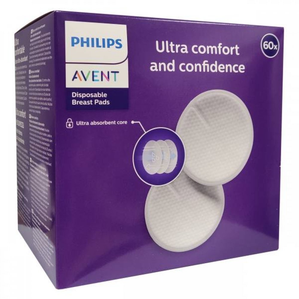 Philips Disposable Breast Pads for Exceptional Comfort & Reliability 60 Pcs
