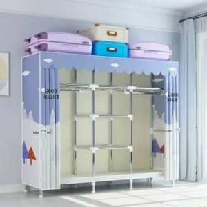 Modern Nordic Designs Folding Portable Assembled Simple Fabric Cloth Wardrobe Closet Organizers for Clothes