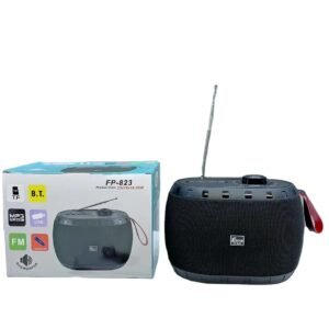 FP-823 Blue Tooth Speaker with Antenna Outdoor Portable Colorful Light Ring Portable Radio Multi-function Audio