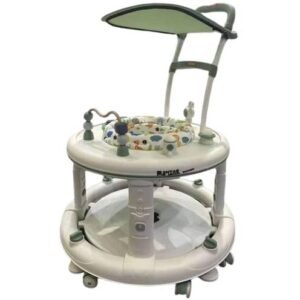360 Degree Baby Walker with Silent Wheels Can Sit and Push Walking Car