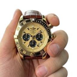 Mens Quartz 1884 Watch Vintage Waterproof Wristwatch with Rubber Band and Calendar, 30 mm Stainless Steel Case