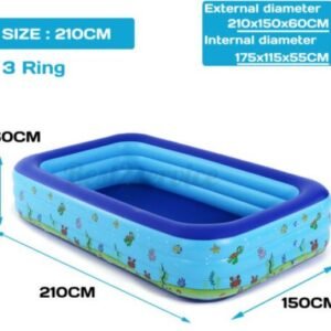 Inflatable Swimming Pool 210×150×60cm With Pump