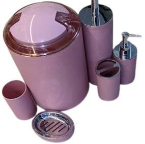 Pink Six pc Bathroom Set