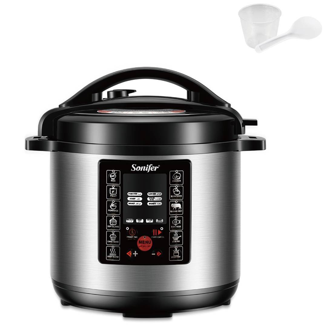Sonifer SF-4031 Household 220V large capacity 6 Liter Multifunction Digital Display Touch Panel Electric Pressure Cooker