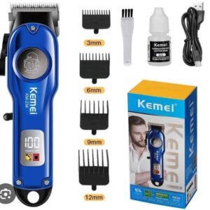 KEMEI 234 Professional Hair Clippers for Men Cordless Barber Trimmer Electric Trimmer for Men Hair Cutting Machine Kit LED Display USB Rechargeable